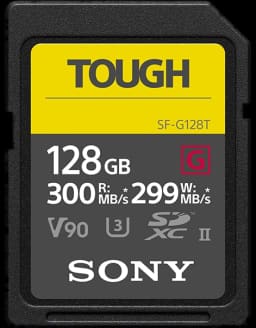 Sony 128GB TOUGH UHS-II SD-minneskort i SF-G-serien