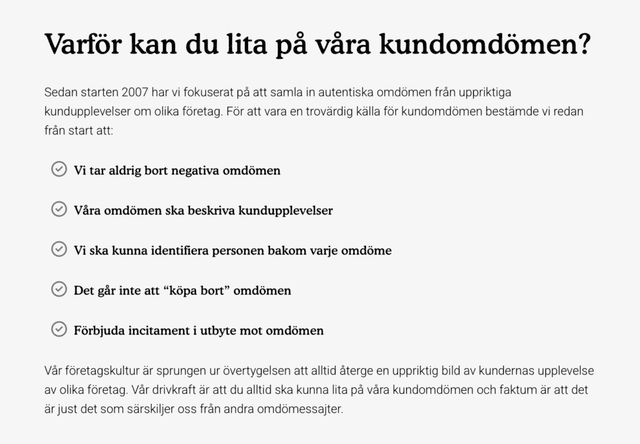 Reco - Varför kan du lita på våra kundomdömen?